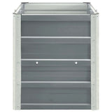 NNEVL Garden Raised Bed Galvanised Steel 240x40x45 cm Grey