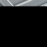 NNEVL Garden Raised Bed Galvanised Steel 240x40x45 cm Grey