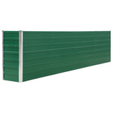 NNEVL Raised Garden Bed 320x40x77 cm Galvanised Steel Green