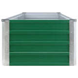 NNEVL Garden Raised Bed Galvanised Steel 320x40x45 cm Green