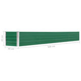 NNEVL Garden Raised Bed Galvanised Steel 320x40x45 cm Green