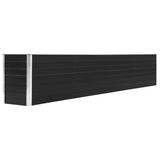 NNEVL Garden Raised Bed Galvanised Steel 320x40x45 cm Anthracite