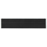 NNEVL Garden Raised Bed Galvanised Steel 320x40x45 cm Anthracite