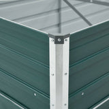 NNEVL Garden Raised Bed Galvanised Steel 400x80x77 cm Green
