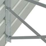 NNEVL Garden Raised Bed Galvanised Steel 400x80x77 cm Green