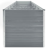 NNEVL Garden Raised Bed Galvanised Steel 480x80x45 cm Grey