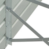 NNEVL Garden Raised Bed Galvanised Steel 480x80x77 cm Grey