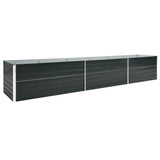 NNEVL Garden Raised Bed Galvanised Steel 480x80x77 cm Anthracite