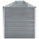 NNEVL Garden Raised Bed Galvanised Steel 600x80x45 cm Grey