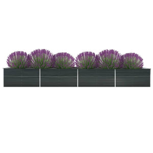 NNEVL Garden Raised Bed Galvanised Steel 600x80x45 cm Anthracite