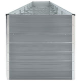 NNEVL Garden Raised Bed Galvanised Steel 600x80x77 cm Grey
