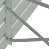 NNEVL Garden Raised Bed Galvanised Steel 600x80x77 cm Grey