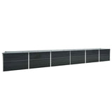 NNEVL Garden Raised Bed Galvanised Steel 600x80x77 cm Anthracite