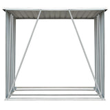 NNEVL Garden Log Storage Shed Galvanised Steel 163x83x154 cm Anthracite