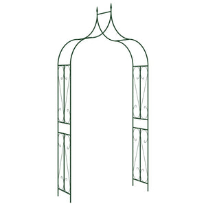 NNEVL Garden Arch Dark Green 120x38x258 cm Iron