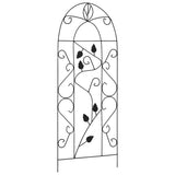 NNEVL Plant Climbing Racks 3 pcs Black 40x100 cm Iron