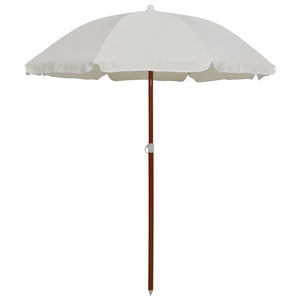 NNEVL Parasol with Steel Pole 180 cm Sand