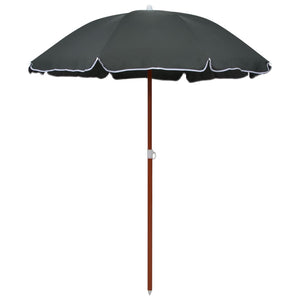 NNEVL Parasol with Steel Pole 180 cm Anthracite
