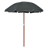 NNEVL Parasol with Steel Pole 180 cm Anthracite