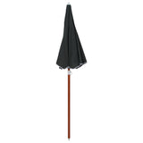 NNEVL Parasol with Steel Pole 180 cm Anthracite