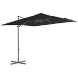 NNEVL Cantilever Umbrella with Steel Pole Black 250x250 cm