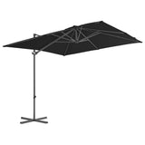 NNEVL Cantilever Umbrella with Steel Pole Black 250x250 cm