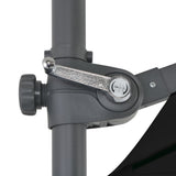 NNEVL Cantilever Umbrella with Steel Pole Black 250x250 cm