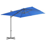 NNEVL Cantilever Umbrella with Steel Pole Azure Blue 250x250 cm