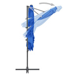 NNEVL Cantilever Umbrella with Steel Pole Azure Blue 250x250 cm