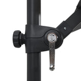 NNEVL Cantilever Umbrella with LED lights and Steel Pole 250x250 cm Anthracite