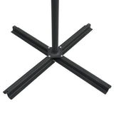 NNEVL Cantilever Umbrella with LED lights and Steel Pole 250x250 cm Taupe