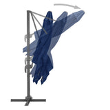 NNEVL Cantilever Umbrella with Aluminium Pole 3x3 m Azure Blue