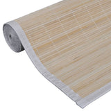 NNEVL Rectangular Natural Bamboo Rugs 2 pcs 120x180 cm