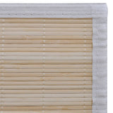 NNEVL Rectangular Natural Bamboo Rugs 2 pcs 120x180 cm