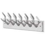 NNEVL Wardrobe Coat Hooks 2 pcs Silver Aluminium