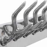 NNEVL Wardrobe Coat Hooks 2 pcs Silver Aluminium