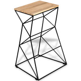 NNEVL Bar Stools 4 pcs Solid Wood Mango