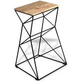NNEVL Bar Stools 4 pcs Solid Wood Mango