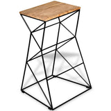 NNEVL Bar Stools 4 pcs Solid Wood Mango