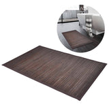 NNEVL Bamboo Bath Mats 4 pcs 40x50 cm Dark Brown
