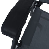 NNEVL Folding Garden Chairs 2 pcs Texilene Grey