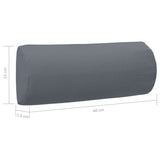NNEVL Deck Chair Headrest Grey 40x7.5x15 cm Textilene