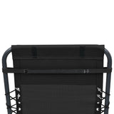 NNEVL Deck Chair Headrest Black 40x7.5x15 cm Textilene