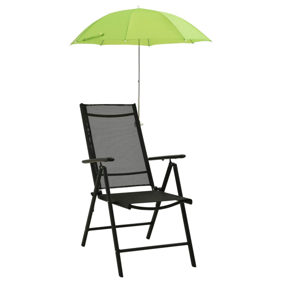 NNEVL Camping Chair Parasols 2 pcs Green 105 cm