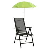NNEVL Camping Chair Parasols 2 pcs Green 105 cm