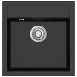 NNEVL Granite Kitchen Sink Single Basin Black