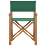 NNEVL Director's Chair Solid Teak Wood Green