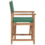 NNEVL Director's Chair Solid Teak Wood Green