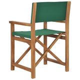 NNEVL Director's Chair Solid Teak Wood Green