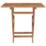 NNEVL Folding Garden Table 85x85x76 cm Solid Teak Wood
